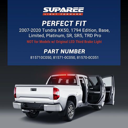 Suparee ضوء الفرامل الثالث سيلفرادو متوافق مع 1999-2006 سيلفرادو/سييرا 1500 2500 3500 مجموعة ضوء الفرامل الثالثة لعام 2007 سيلفرادو/سييرا أضواء البضائع الكلاسيكية ارتفاع جبل وقف الضوء in Saudi Arabia