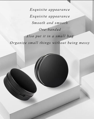 Earbuds IEMs Case,Mini Portable Earphone Case, Waterproof Aluminum Alloy Housing Headphone Case for Travel, Protective, Dust Proof, Water Resistant, Lightweight Universal Carrying, Bag（Black in Saudi Arabia