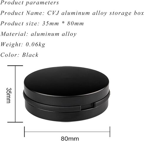 Earbuds IEMs Case,Mini Portable Earphone Case, Waterproof Aluminum Alloy Housing Headphone Case for Travel, Protective, Dust Proof, Water Resistant, Lightweight Universal Carrying, Bag（Black in Saudi Arabia