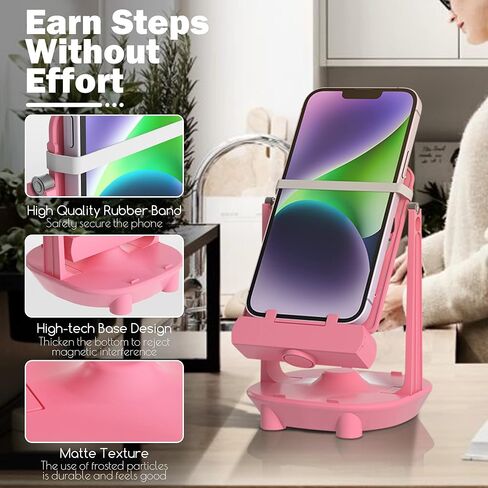 Orzero Steps Counter Compatible for Po-ke-mon Go Walker Phone Swing Accessories Cellphone Pedometer (USB Cable) (Easy Installation) (Mute Version) Egg hatcher Rocker Quick Steps Earning Device - Black in Saudi Arabia