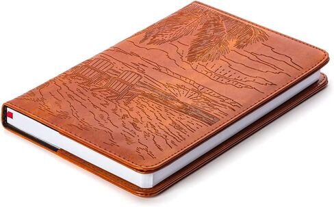 Tree Writing Journal by SohoSpark, Refillable Faux Leather, Lined Personal Diary, 6x8.75 Notebook for Writers. Fountain Pen Friendly, Lay-Flat Binding in Saudi Arabia