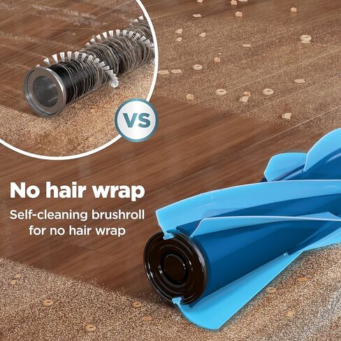 شارك نظيفة وفارغة - مكنسة كهربائية لاسلكية خفيفة الوزن مع فلتر هيبا، شفط قوي، محمولة، قابلة لإعادة الشحن، نظام التفريغ التلقائي، مكنسة كهربائية لشعر الحيوانات الأليفة والسجاد والأرضيات الصلبة، أبيض، BU3521 in Kuwait