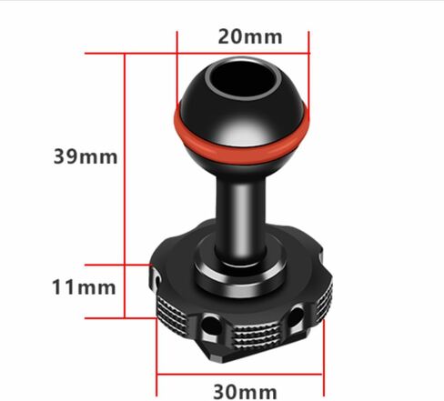 Dual Head Magic Arm with 20mm Ballhead NATO Clamp Cold Shoe Mount 1/4 Screw Universal Bracket Magic Hand for DSLR Camera Cage Bracket (NATO Ballhead) in Saudi Arabia
