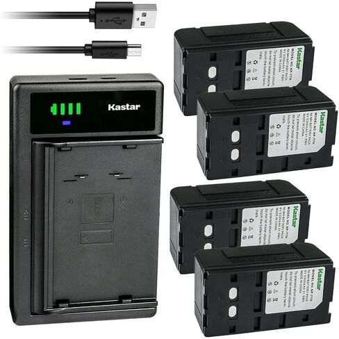 Kastar 2-Pack NP-77H Battery and LTD2 USB Charger Compatible with Sony CCD-TRV33 CCD-TRV34 CCD-TRV40 CCD-TRV44 CCD-TRV44E CCD-TRV512 CCD-TRV52 CCD-TRV53 CCD-TRV60 CCD-TRV70 CCD-TRV73 in Saudi Arabia
