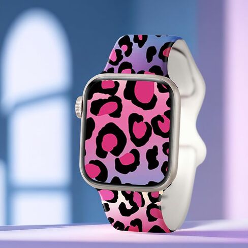 عصابات مطبوعة بالزهور متوافقة مع Apple Watch Series 9 8 SE 7 6 5 4 3 2 1 Ultra 2 1 عصابات للنساء والرجال، عصابات iWatch من السيليكون لأشرطة ساعة Apple 45 مم 44 مم 49 مم 42 مم (عباد الشمس النابضة بالحياة) in Kuwait