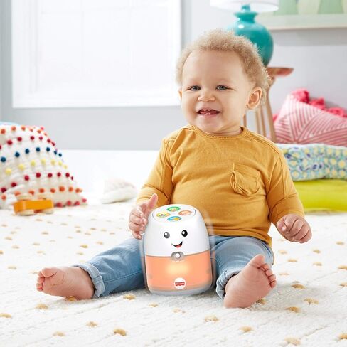 Fisher-Price Laugh & Learn Babble & Wobble Hub, Interactive Pretend hub Toy with Music, Lights and Learning Content for Baby and Toddler Ages 9-36 Months in Saudi Arabia