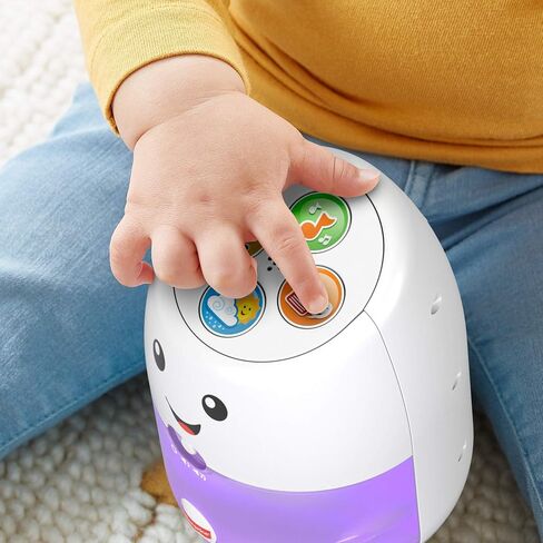 Fisher-Price Laugh & Learn Babble & Wobble Hub, Interactive Pretend hub Toy with Music, Lights and Learning Content for Baby and Toddler Ages 9-36 Months in Saudi Arabia