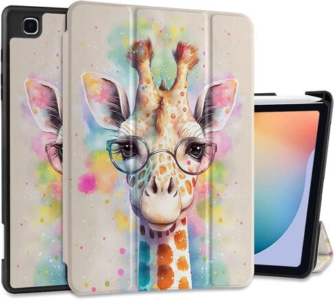 MEEgoodo for Samsung Galaxy Tab S6 Lite 10.4 inch Case 2022 2020 with S Pen Holder, Smart Tablet Cover with Trifold Stand + Soft TPU Back Shell + Auto Wake/Sleep, Beautiful Fantasy Flower in Kuwait