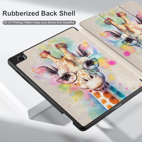 MEEgoodo for Samsung Galaxy Tab S6 Lite 10.4 inch Case 2022 2020 with S Pen Holder, Smart Tablet Cover with Trifold Stand + Soft TPU Back Shell + Auto Wake/Sleep, Beautiful Fantasy Flower in Kuwait