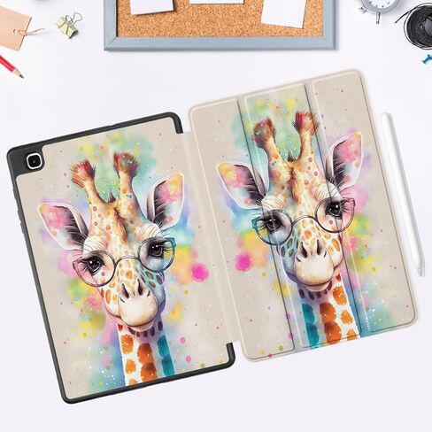 MEEgoodo for Samsung Galaxy Tab S6 Lite 10.4 inch Case 2022 2020 with S Pen Holder, Smart Tablet Cover with Trifold Stand + Soft TPU Back Shell + Auto Wake/Sleep, Beautiful Fantasy Flower in Kuwait