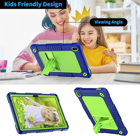 حافظة كمبيوتر لوحي Walmart Onn 10.1 2024 لجهاز Onn 10.1 Gen 4 حافظة هجينة مقاومة للصدمات للأطفال الصغار، حافظة مدمجة بحزام الكتف لـ Walmart Onn 10.1 2024 100135925 (أحمر أسود) in Kuwait
