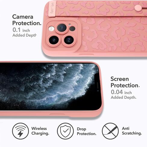 حافظة MOWIME متوافقة مع iPhone 16 Pro Max مع حزام معصم، حافظة واقية ناعمة مقاومة للصدمات من مادة TPU للنساء والفتيات، حافظة نحيفة مضادة للخدش لهاتف iPhone 16 Pro Max 6.9 بوصة، أبيض in Kuwait
