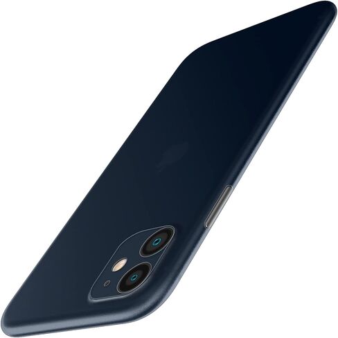 JETech Ultra Slim (0.35mm Thin) Case for iPhone 11 6.1-Inch, Camera Lens Cover Full Protection, Lightweight, Matte Finish PP Hard Minimalist Case, Support Wireless Charging (Black) in Saudi Arabia