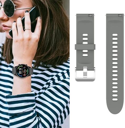 Watch Bands Compatible Xiaomi Mi Smartwatch/Mi Watch Color Sport/Watch S1/S1 Active [3 Packs ] Bracelet Replacement for Women Men, Soft Silicone Sport Strap for Mi Watch S2/S3/2 Pro in Saudi Arabia