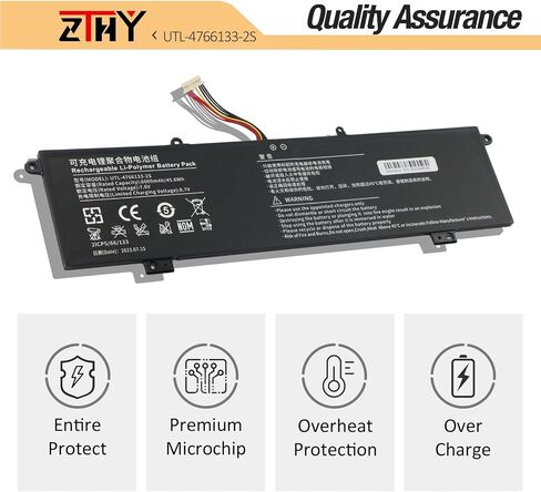 ZTHY UTL-4766133-2S استبدال بطارية الكمبيوتر المحمول لـ Evolve III Maestro-EBook11 Maestro Evolve 3 Leadpie M1 Series 7.6V 5500mAh 41.8Wh in Saudi Arabia