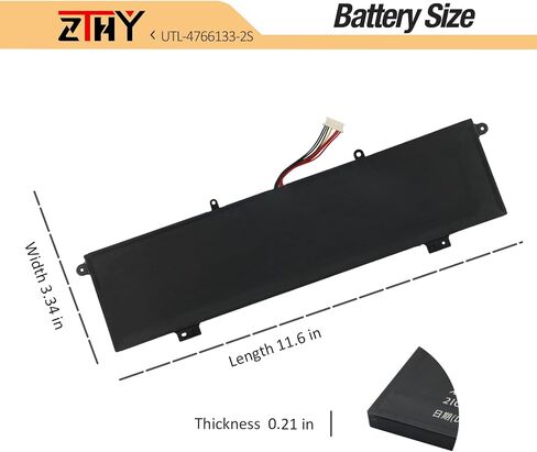 ZTHY UTL-4766133-2S استبدال بطارية الكمبيوتر المحمول لـ Evolve III Maestro-EBook11 Maestro Evolve 3 Leadpie M1 Series 7.6V 5500mAh 41.8Wh in Saudi Arabia