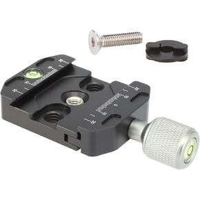 Leftfoto Replace Adapter with Arca-Swiss-Compatible Quick Release Clamp for Manfrotto rc2 Standard Tripod Ball Head Clamp Replacement Converter