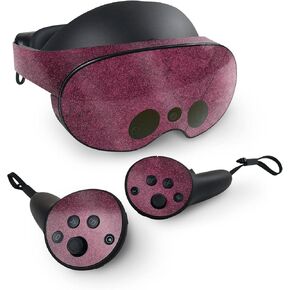 MightySkins Glossy Glitter Skin Compatible with Meta Quest Pro - Pink Gravel | Protective, Durable High-Gloss Glitter Finish | Easy to Apply, Remove, and Change Styles | Made in The USA