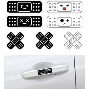 Large Bandage Vinyl Decal for Car, Funny Bandaid Stickers for Cars, Dent and Scratch Cover Sticker, Giant Car Bumper Sticker for Truck SUV Boat Window, Car Accessories (Red)