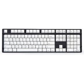 Qisan PBT Keycaps 108 Key Cherry Profile Keycap Set Dye-subbed for 61/87/104/108 MX Switches Mechanical Gaming Keyboard (White)
