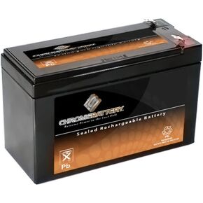 12V 8AH SLA Rechargeable Replacement Battery for UPS Back UP, Electric Scooter, Fish Finder, ATV, Go Kart, and More: 5.94 x 2.56 x 3.72, T2 Terminal