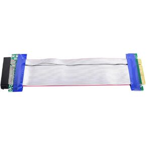 xiwai PCI-E Express 8X to 8X Male to Female Extension PCIE 3.0 Slot Riser Extender Card Ribbon Flexible Cable 20cm