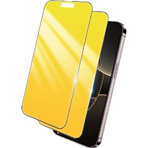 Privacy Screen Protector for iPhone 16 Pro 6.3 Inch with Alignment Frame Anti Spy Tempered Glass Film for iPhone16 Pro Anti Blue Light Gradient Gold Private Glass Case Friendly