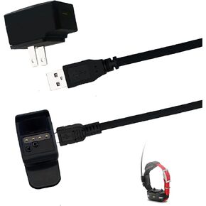 Charger Clip Sync USB Adapter for Garmin Dog Collar T5 Mini, TT15 Mini, Dog Tracking Collar with GPS Replacement USB Charging Cable Clip, USB Plug.