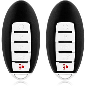 2 بديل بدون مفتاح لجهاز التحكم عن بعد Nissan Pathfinder Key Fob 2013 2014 2015 2016 5 أزرار 433 ميجاهرتز KR5S180144014، أسود