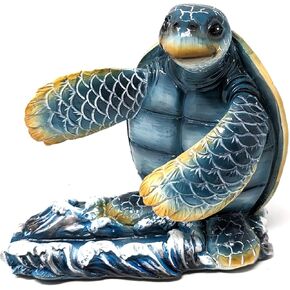Handcrafted Sea Turtle Cell Phone Stand for Desk - Nautical Coastal Decor, Sturdy Resin Phone Stand, Beachy Marine Style - Symbol of Wisdom, Protection & Longevity, Universal Phone Compatibility