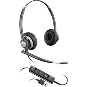 Plantronics HW725 EncorePro Wired Headset - DA80 Included, Black