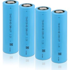 3.2V 20Ah LiFePO4 Cell Battery Rechargeable 20000mAh Lithium Iron Phosphate, Max.Continuous Discharge 60A, Support Multiple Series or Parallel, Flat Top,for Ebike Battery, Outdoor Applications
