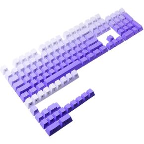 PBT Keycaps Side Print Keycaps 120 Keys Gradient Purple Custom Keycaps Set, Cherry Profile Keycaps for Cherry Mx Switches Mechanical Keyboard Keycaps