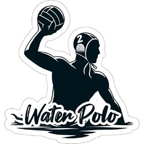 Water Polo Sticker Travel Outdoors Decal Vinyl Small Waterproof for Water Bottle Mug Passport Book Scrapbook Notebook Laptop Tumbler Skateboard Computer Phone Size 4" Funny Gift ID44990