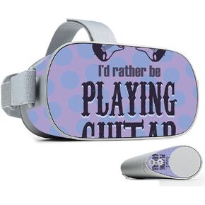 MightySkins Skin Compatible with Oculus Go Mobile VR - Playing Guitar | Protective, Durable, and Unique Vinyl Decal wrap Cover | Easy to Apply, Remove, and Change Styles | Made in The USA