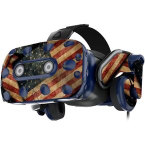MightySkins Skin Compatible with HTC Vive Pro VR Headset - Vintage American | Protective, Durable, and Unique Vinyl Decal wrap Cover | Easy to Apply, Remove, and Change Styles | Made in The USA