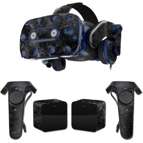 MightySkins Skin Compatible with HTC Vive Pro VR Headset - Black Marble | Protective, Durable, and Unique Vinyl Decal wrap Cover | Easy to Apply, Remove, and Change Styles | Made in The USA