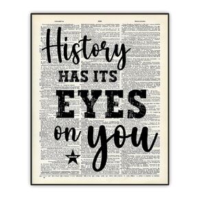 Hamilton Quote - Inspirational Wall Art - Positive Affirmations Poster - Lin-Manuel Miranda Broadway Musical Gift - UNFRAMED Print 8x10 IN - I Am The One Thing in Life I Can Control - Dictionary Art