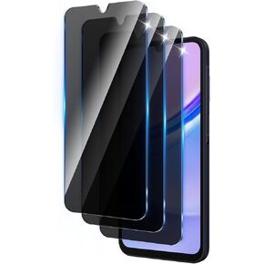3 Pack Privacy Screen Protector Designed for Samsung Galaxy A25 / A15 / A34,Full Coverage Anti-Spy Tempered Glass Film,9H Hardness,Anti-Fingerprint,Bubble Free,Easy to Install