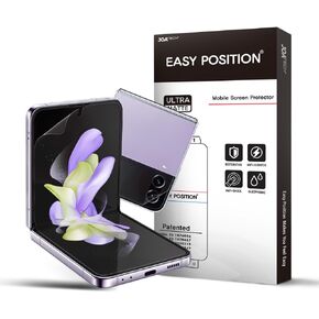 ( 3Set Galaxy Z Flip 4 Anti Glare Matte Screen Protector Film, 3pcs Inner +3pcs Outer + 3pcs Hinge Film, Perfect Touch, Bubble Free Easy Installation with Guide tool