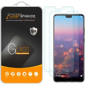 Supershieldz (2 Pack) Designed for Huawei P20 Tempered Glass Screen Protector, Anti Scratch, Bubble Free
