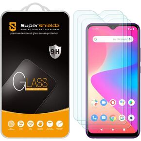 (3 Pack) Supershieldz Designed for BLU (G90 Pro) Tempered Glass Screen Protector, Anti Scratch, Bubble Free