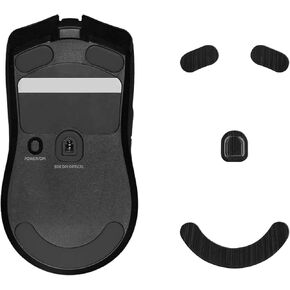 kwmobile Mouse Feet Replacement Compatible with Razer Viper V2 Pro Computer Mouse Skates Sticker - Black