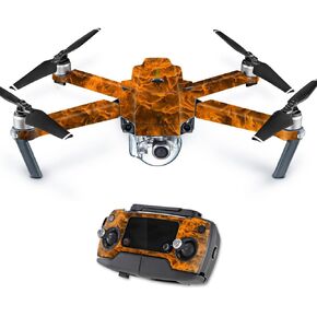 MightySkins Skin Compatible with DJI Mavic Pro Quadcopter Drone - Burning Up | Protective, Durable, and Unique Vinyl Decal wrap Cover | Easy to Apply, Remove, and Change Styles | Made in The USA