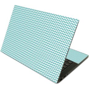 MightySkins Skin Compatible with Razer Blade Stealth 13.3" (2019) - Turquoise Chevron | Protective, Durable, and Unique Vinyl Decal wrap Cover | Easy to Apply | Made in The USA