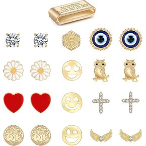21 Pieces Apple Watch Band Charms with 20 Studs & 1 Inspirational Ring Loop, Compatible with Apple Watch Silicone Bands 45mm 44mm 42mm 41mm 40mm 38mm Metal Charms for iWatch Series 9 8 7 6 5 4 3 2 1 SE