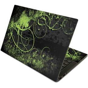 MightySkins Skin Compatible with Razer Blade Stealth 13.3" (2019) - Green Distortion | Protective, Durable, and Unique Vinyl Decal wrap Cover | Easy to Apply | Made in The USA