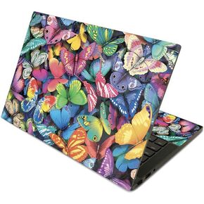 MightySkins Skin Compatible with Razer Blade Stealth 13.3" (2019) - Butterfly Party | Protective, Durable, and Unique Vinyl Decal wrap Cover | Easy to Apply | Made in The USA