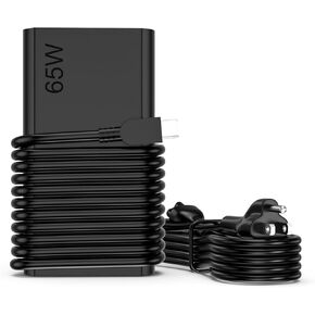 Replacement for Lenovo Laptop Charger USB C 65W 45W Thinkpad Yoga Ideapad Chromebook - Slim USB-C AC Adapter for Lenovo T14 Thinkpad X1 Yoga 7i 9i Computer Type C Fast Charging Long Power Cord