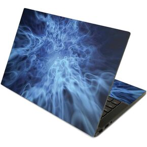 MightySkins Skin Compatible with Razer Blade Stealth 13.3" (2019) - Blue Mystic Flames | Protective, Durable, and Unique Vinyl Decal wrap Cover | Easy to Apply | Made in The USA